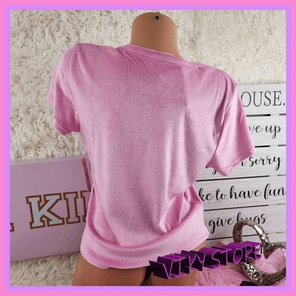 NWT {Juicy Couture} 2 Pieces Lavender Pajama Shirt ans Pants Studded Logo XL NWT - Picture 3 of 6